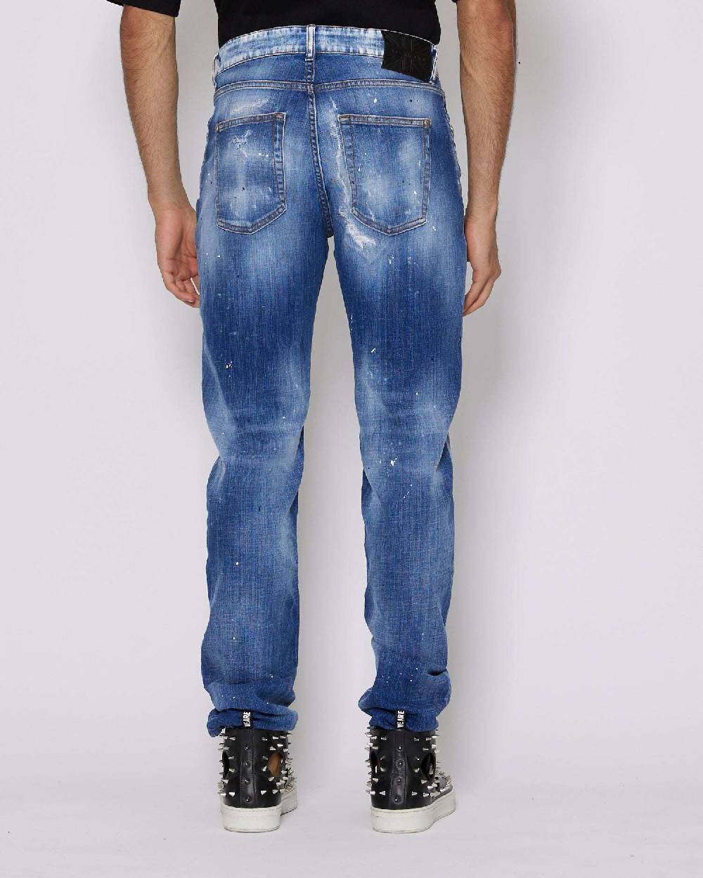 John Richmond Jeans slim con strappi sul davanti Sconto