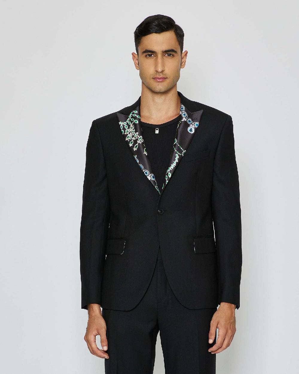 John Richmond Blazer monopetto con revers con pattern Offerte