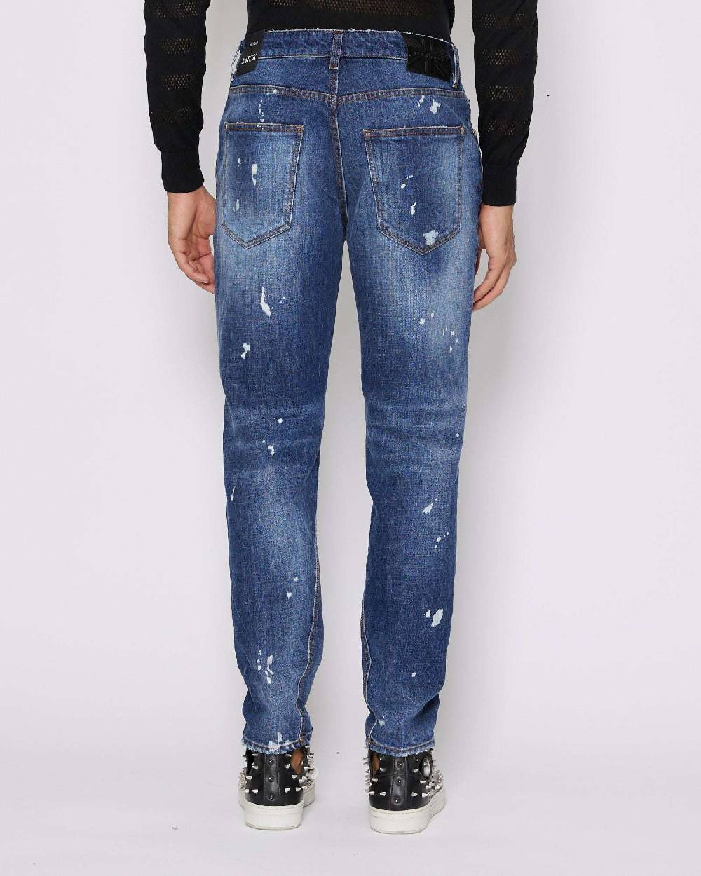 John Richmond Jeans slim con strappi sul davanti Hotsell