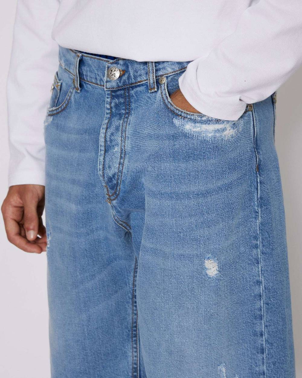 John Richmond Bermuda regular in denim 2025