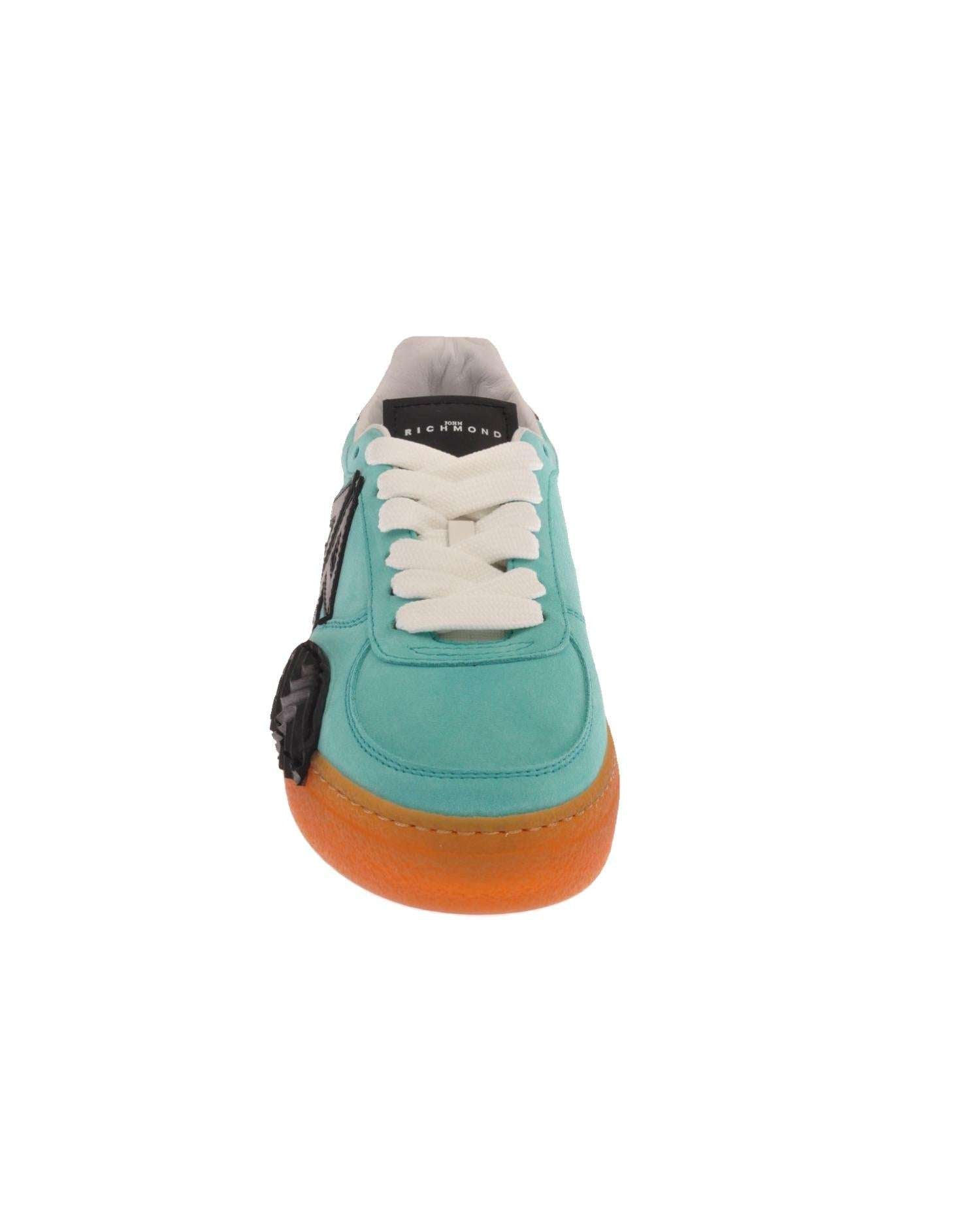 John Richmond Sneakers in pelle scamosciata con logo Consegna Veloce