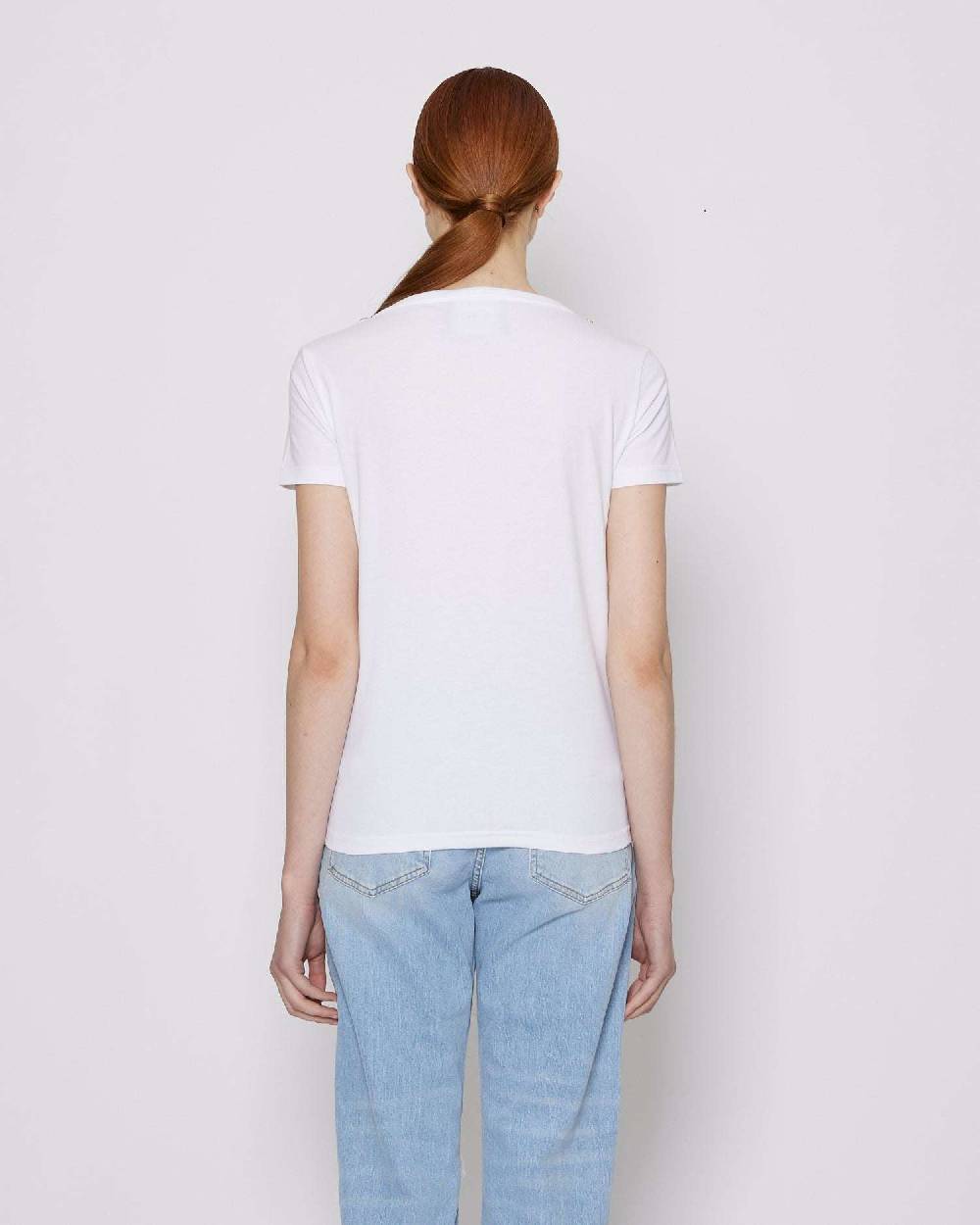 John Richmond T-shirt con grafica sul davanti Presa