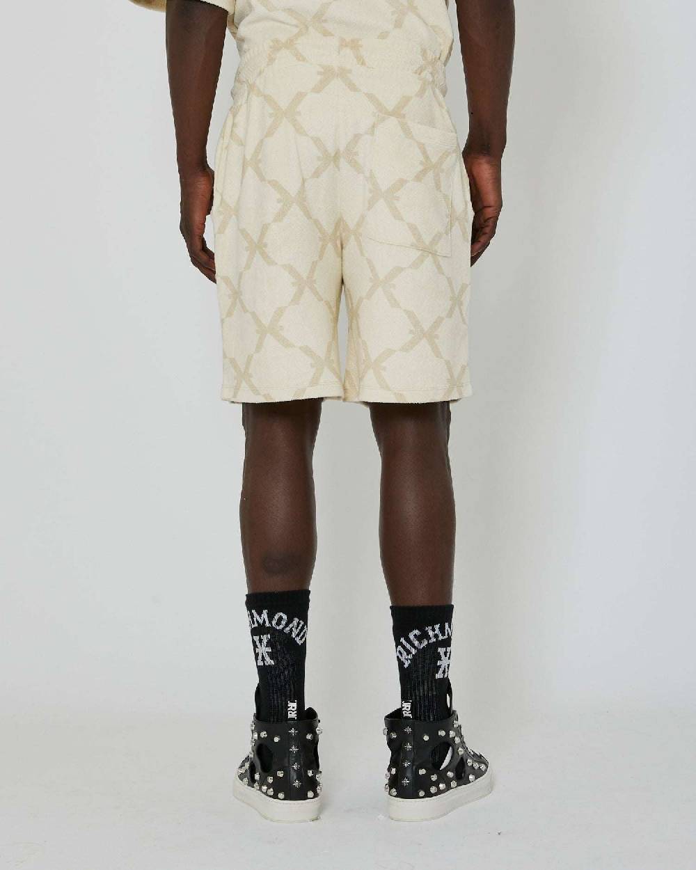 John Richmond Bermuda con pattern allover Saldi Di Fabbrica