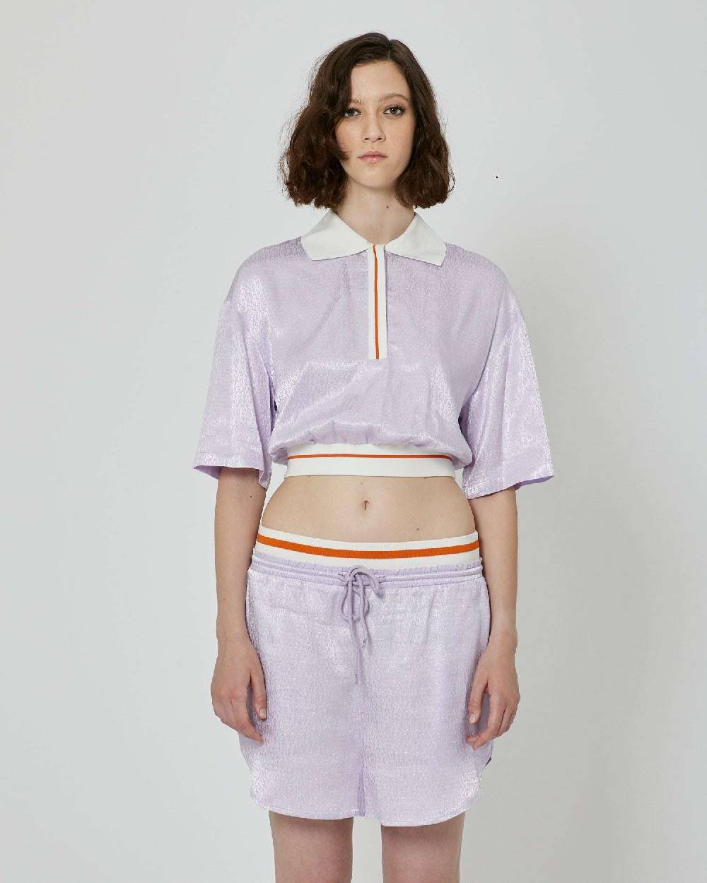 John Richmond Maglia in polo con logo tone sur tone Promozione