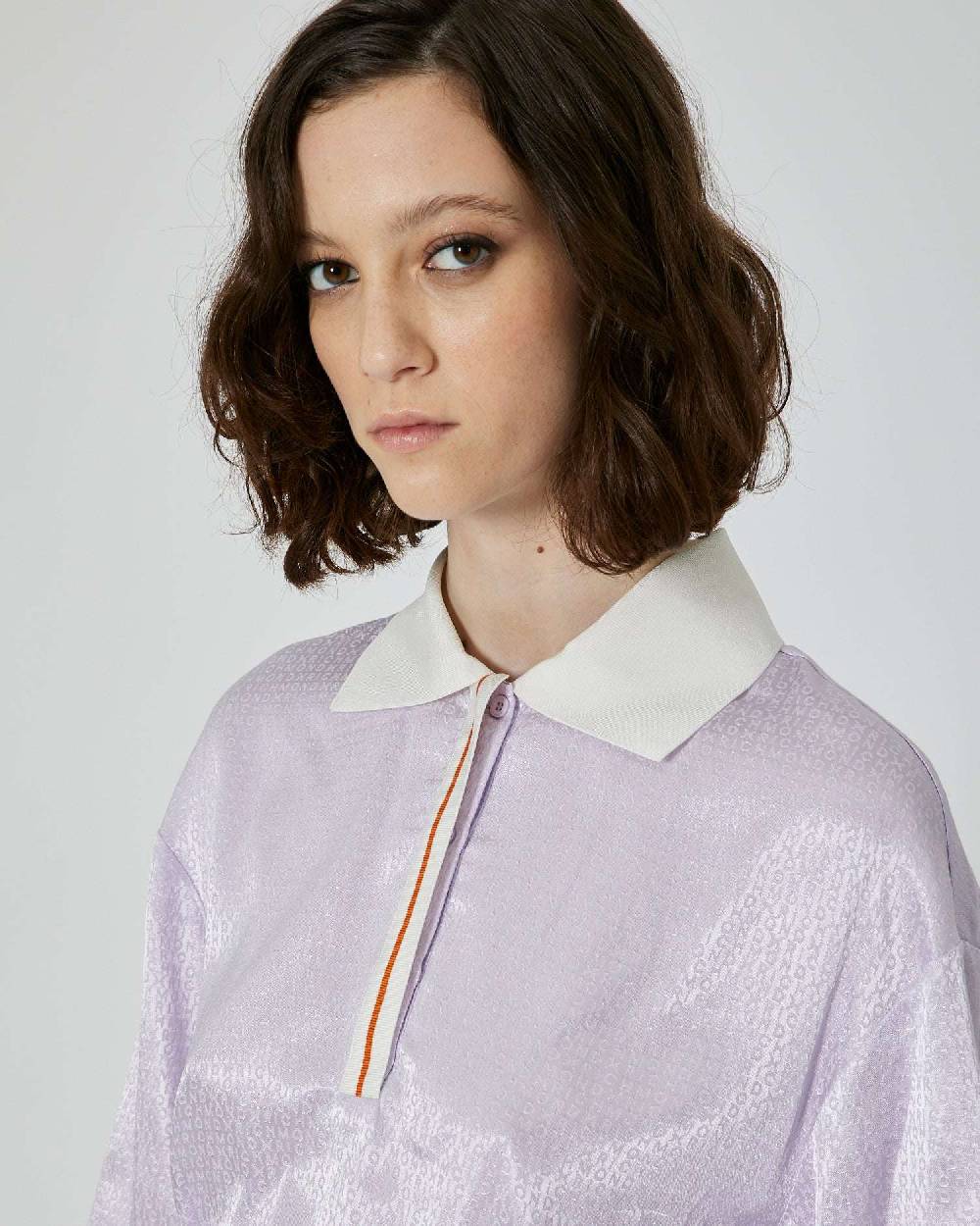 John Richmond Maglia in polo con logo tone sur tone Promozione