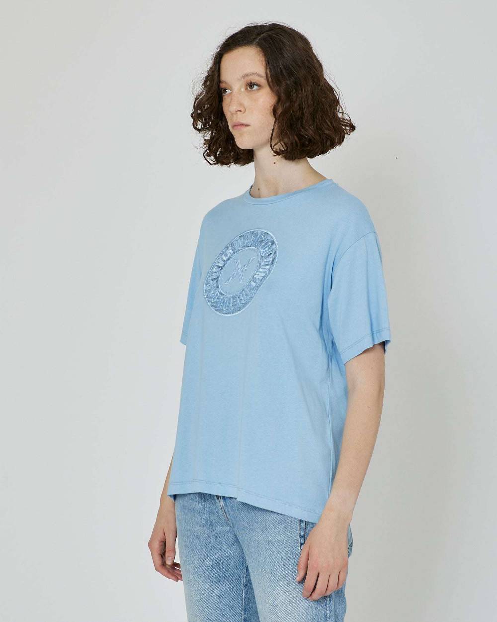 John Richmond T-shirt con logo ricamato sul davanti Promozione Limitata