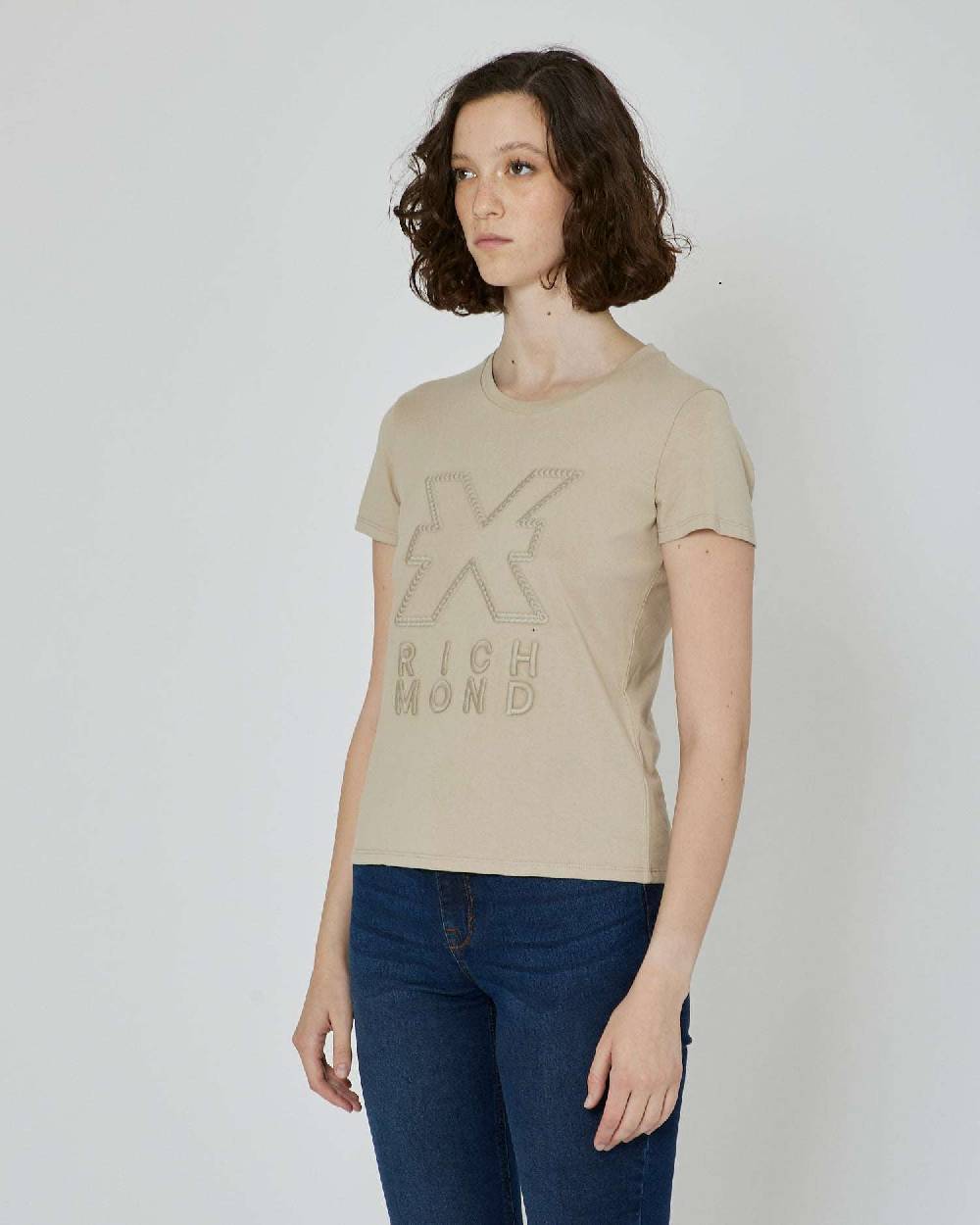 John Richmond T-shirt con stampa applicata sul davanti Fino Al -60%