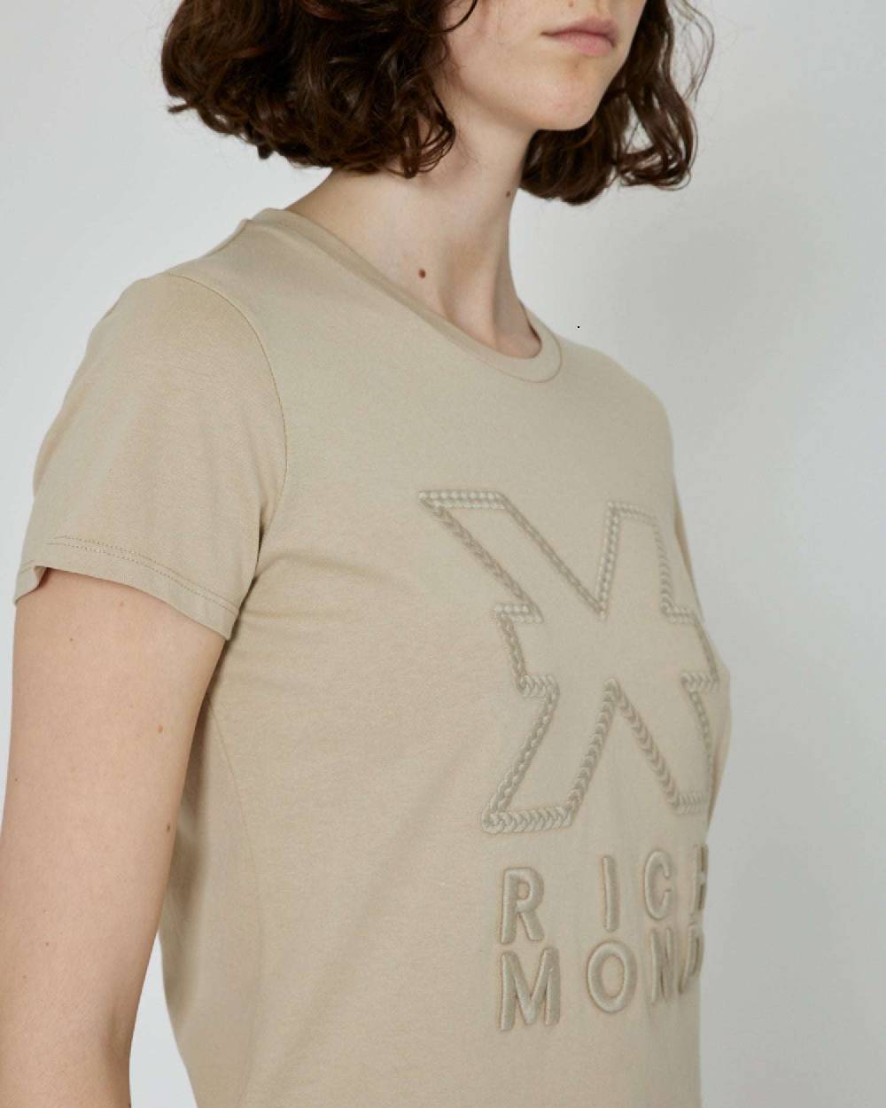 John Richmond T-shirt con stampa applicata sul davanti Fino Al -60%