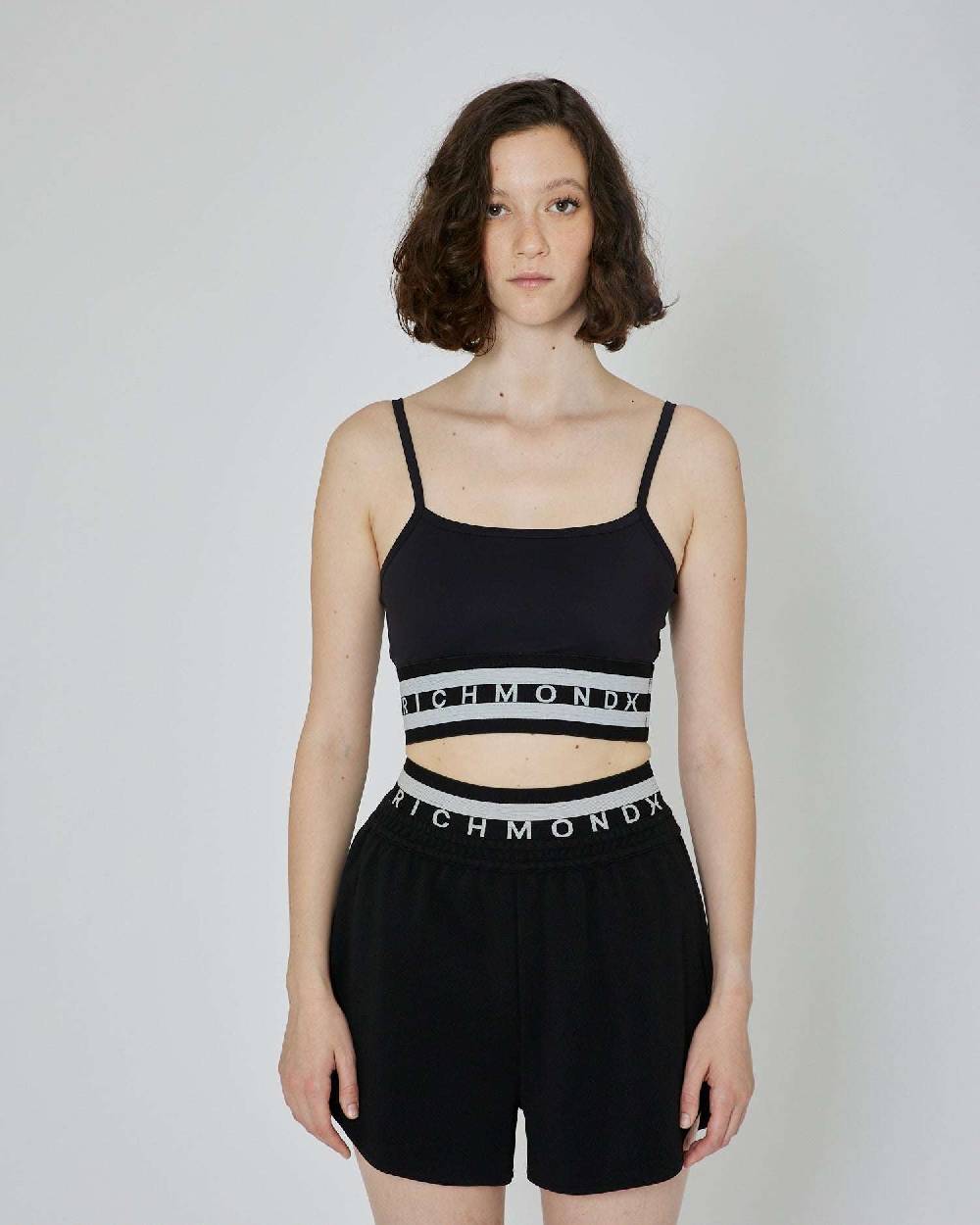 John Richmond Top crop con vita elasticizzata Outlet