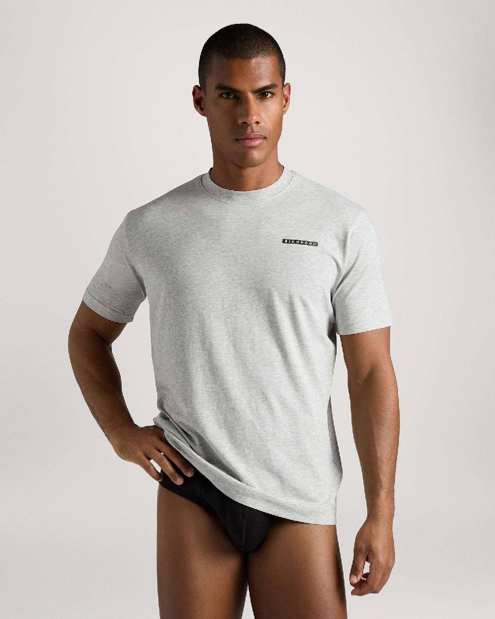Richmondunderwear T-shirt regular con logo a contrasto Vendita Calda