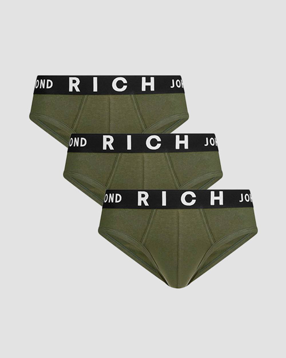 Richmondunderwear Tripack slip vita bassa in cotone pettinato Pezzi Unici