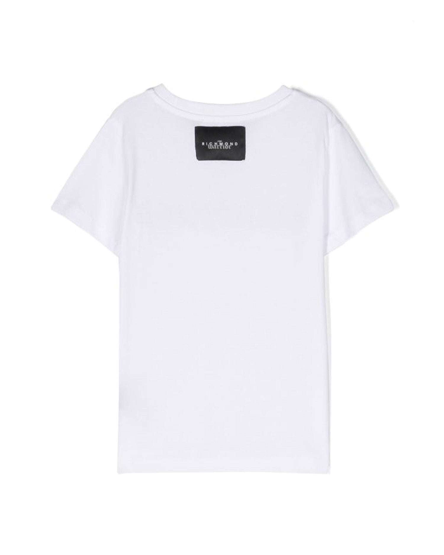 John Richmond kids T-shirt con logo sul davanti Consegna Veloce