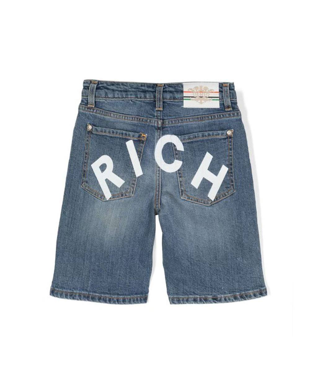 John Richmond kids Bermuda in denim Rich Promozione Limitata