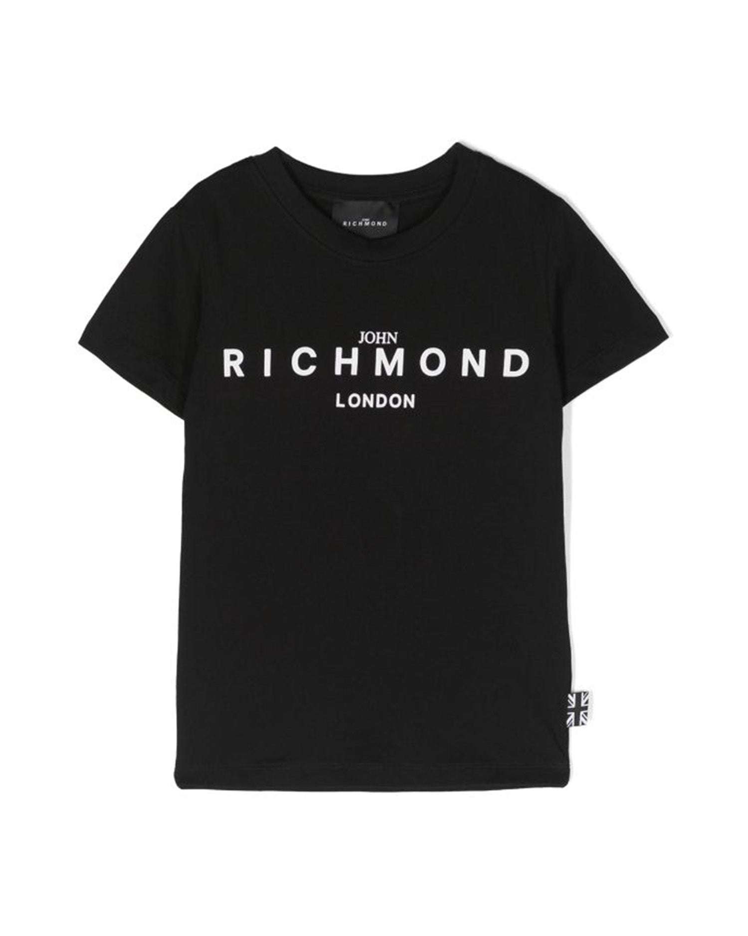 John Richmond kids T-shirt con logo sul davanti Prezzo Ridotto