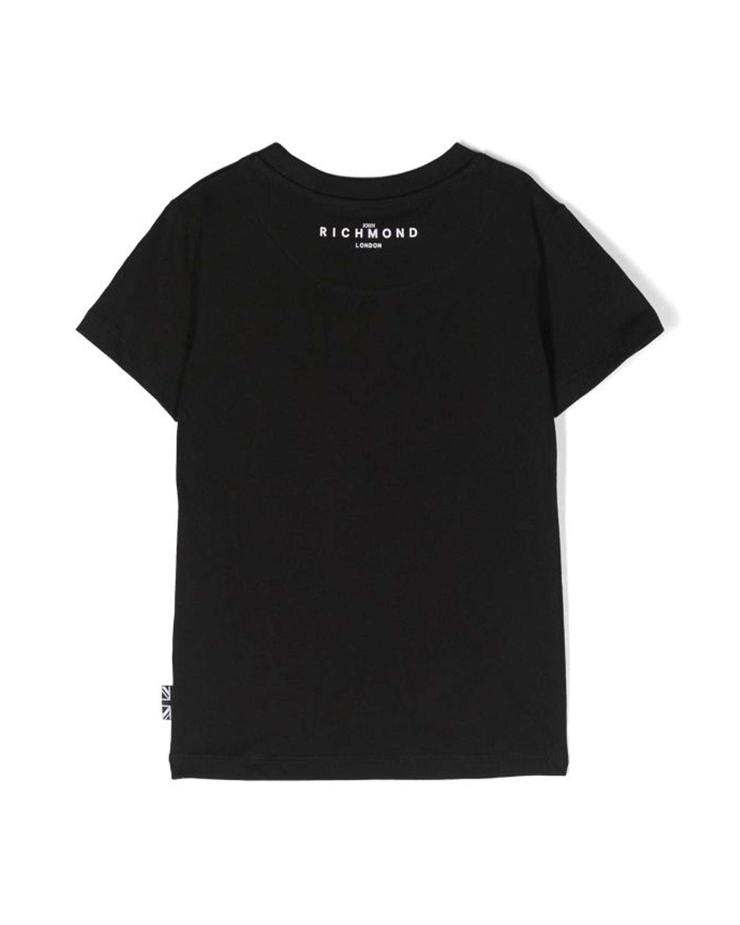 John Richmond kids T-shirt con logo sul davanti Prezzo Ridotto