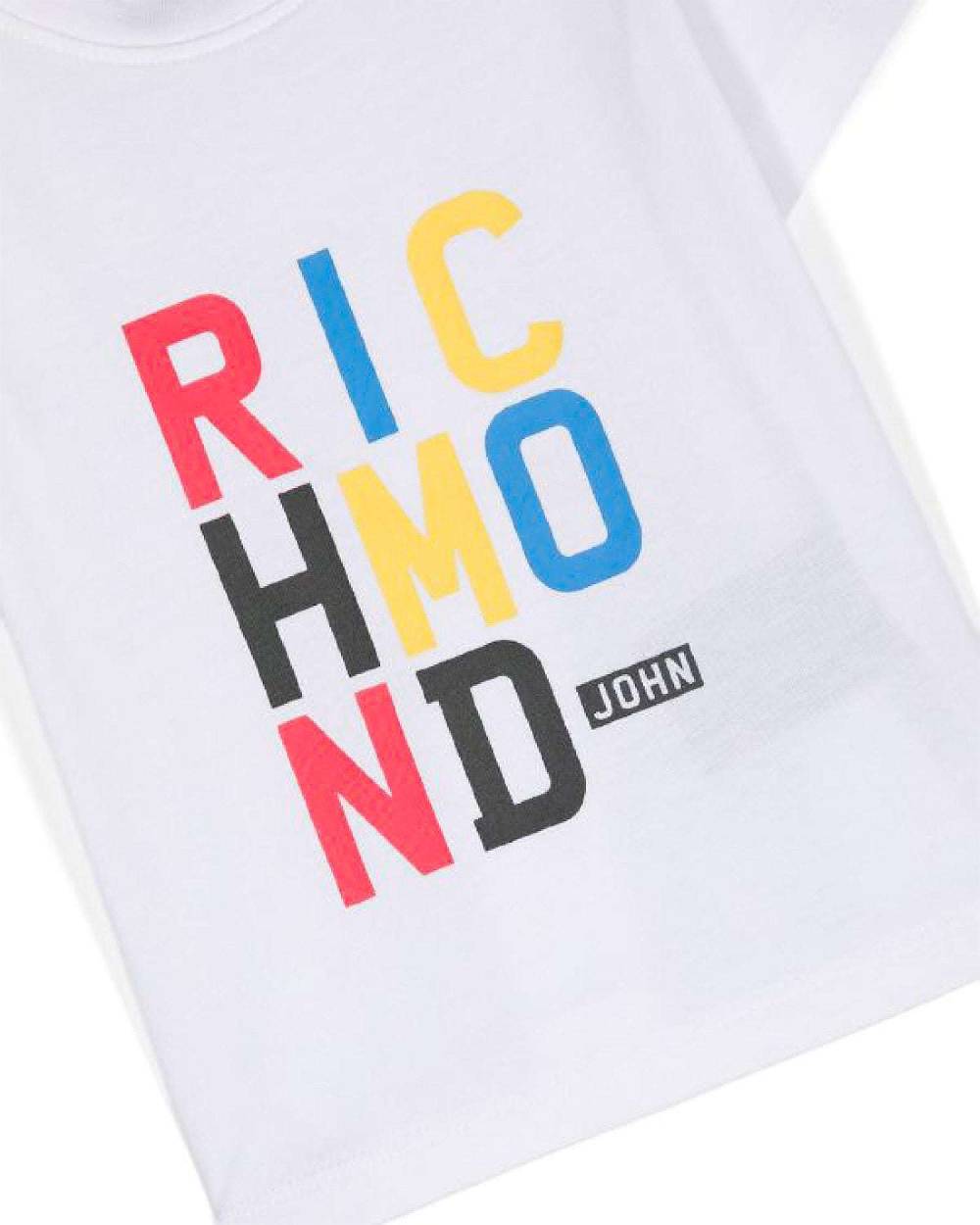 John Richmond kids T-shirt con logo sul davanti Sottocosto