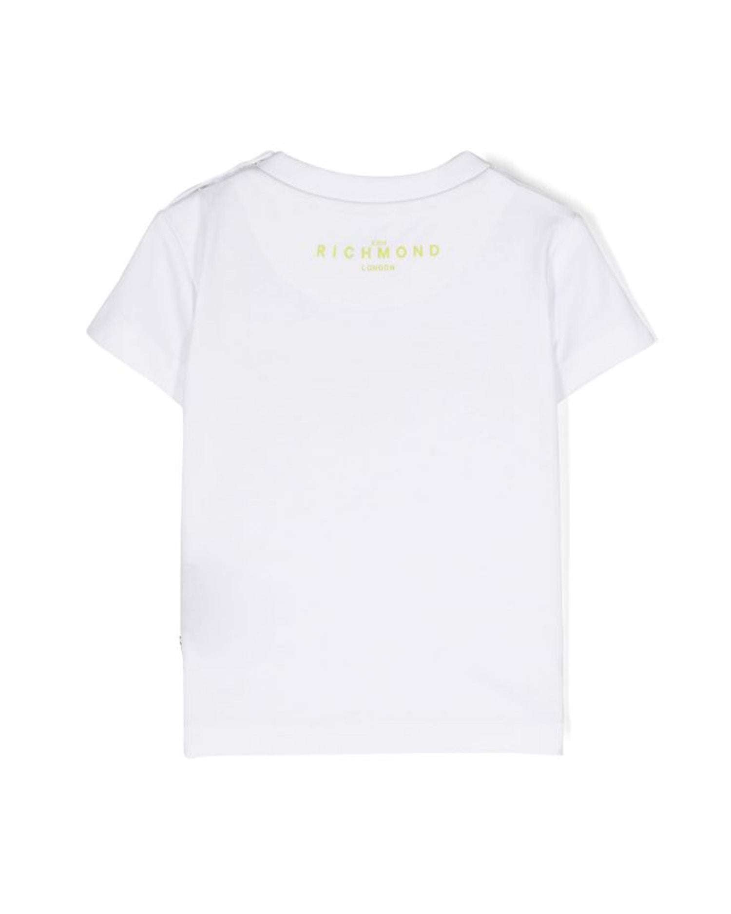 John Richmond kids T-shirt con logo sul davanti Presa