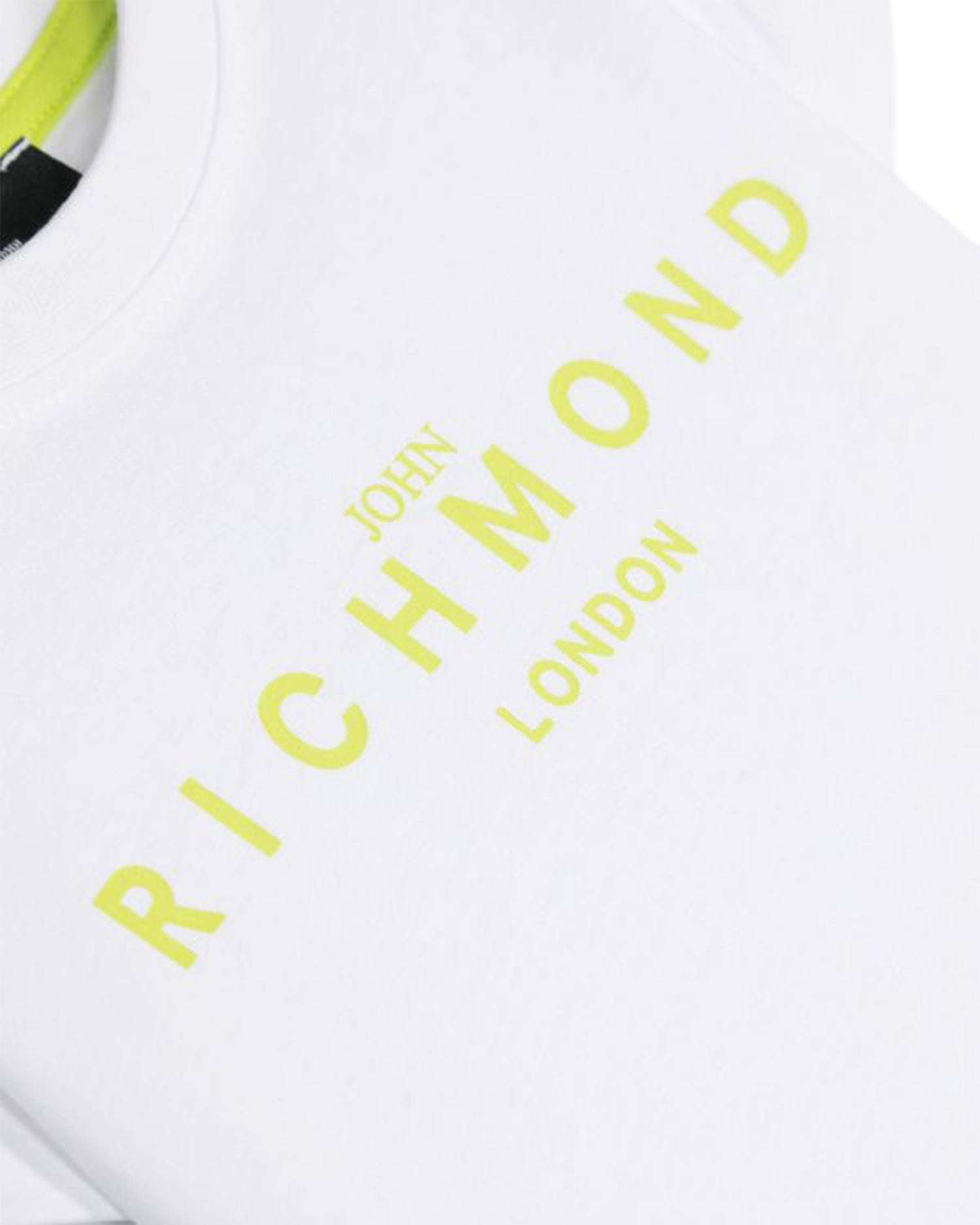 John Richmond kids T-shirt con logo sul davanti Presa