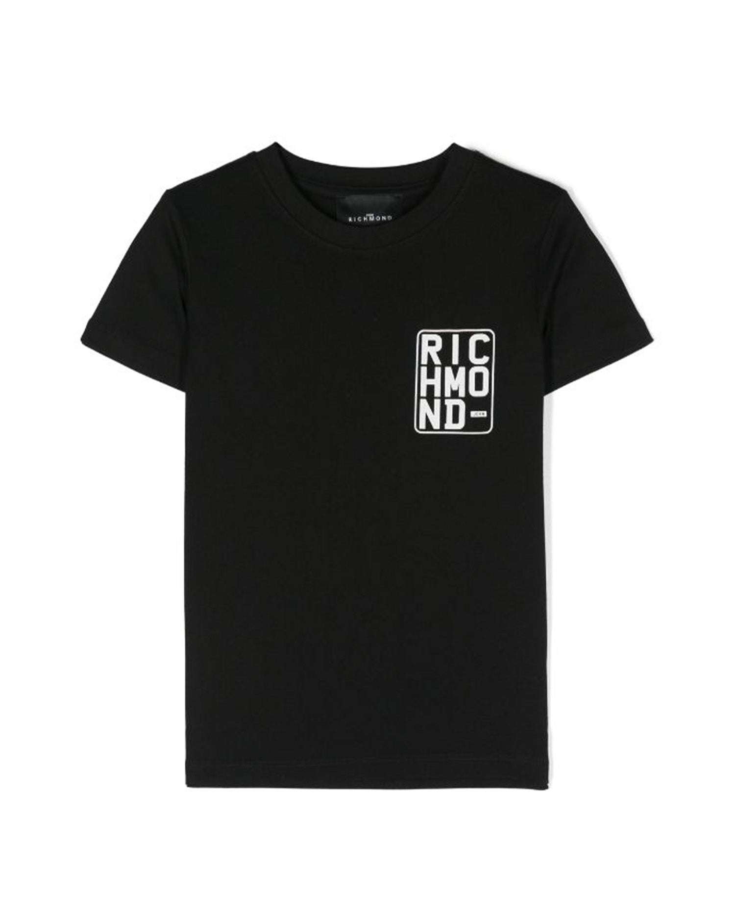 John Richmond kids T-shirt con logo sul davanti Sconto