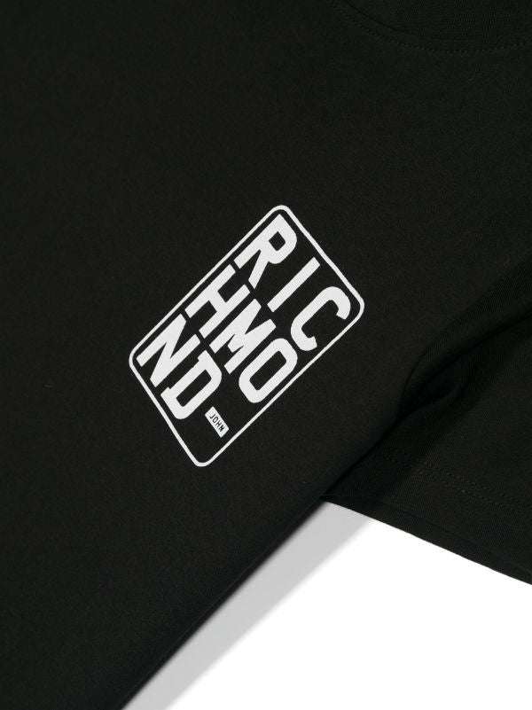 John Richmond kids T-shirt con logo sul davanti Sconto