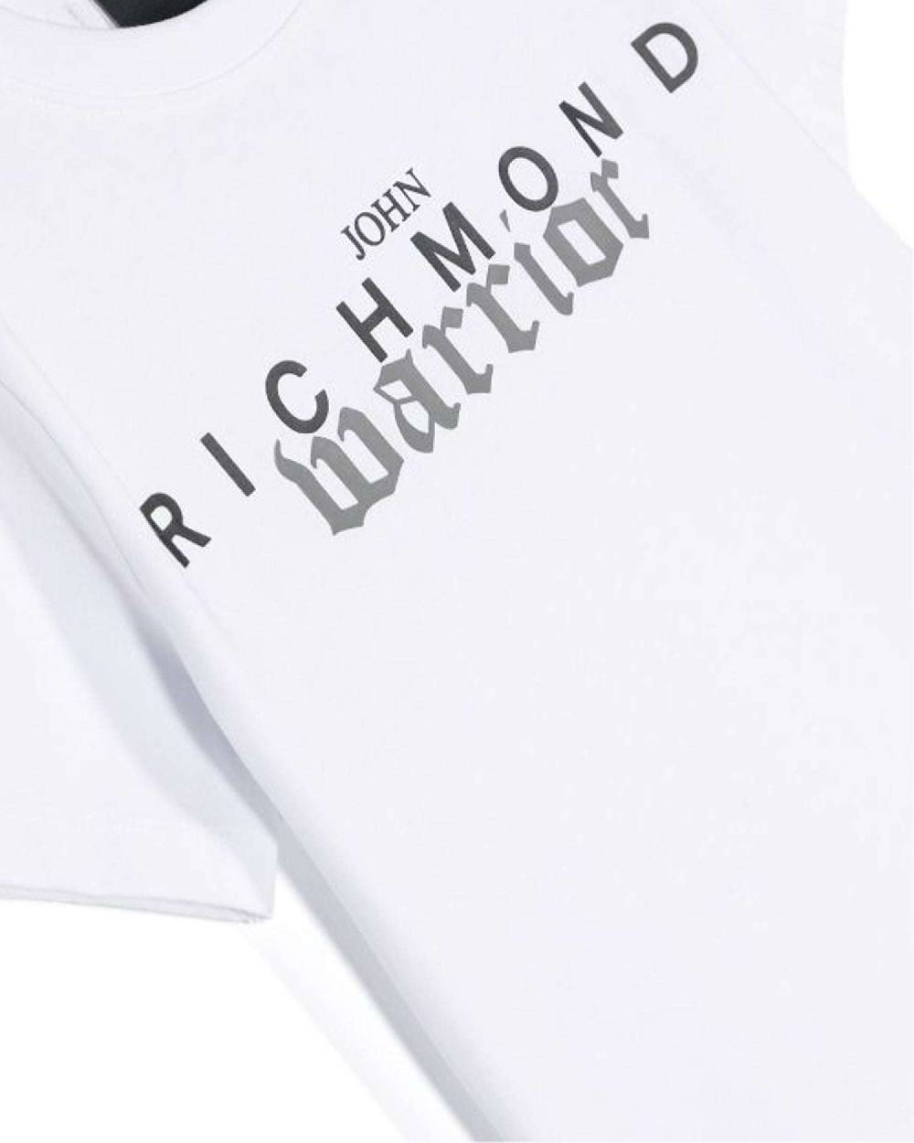 John Richmond kids T-shirt con logo sul davanti Offerta