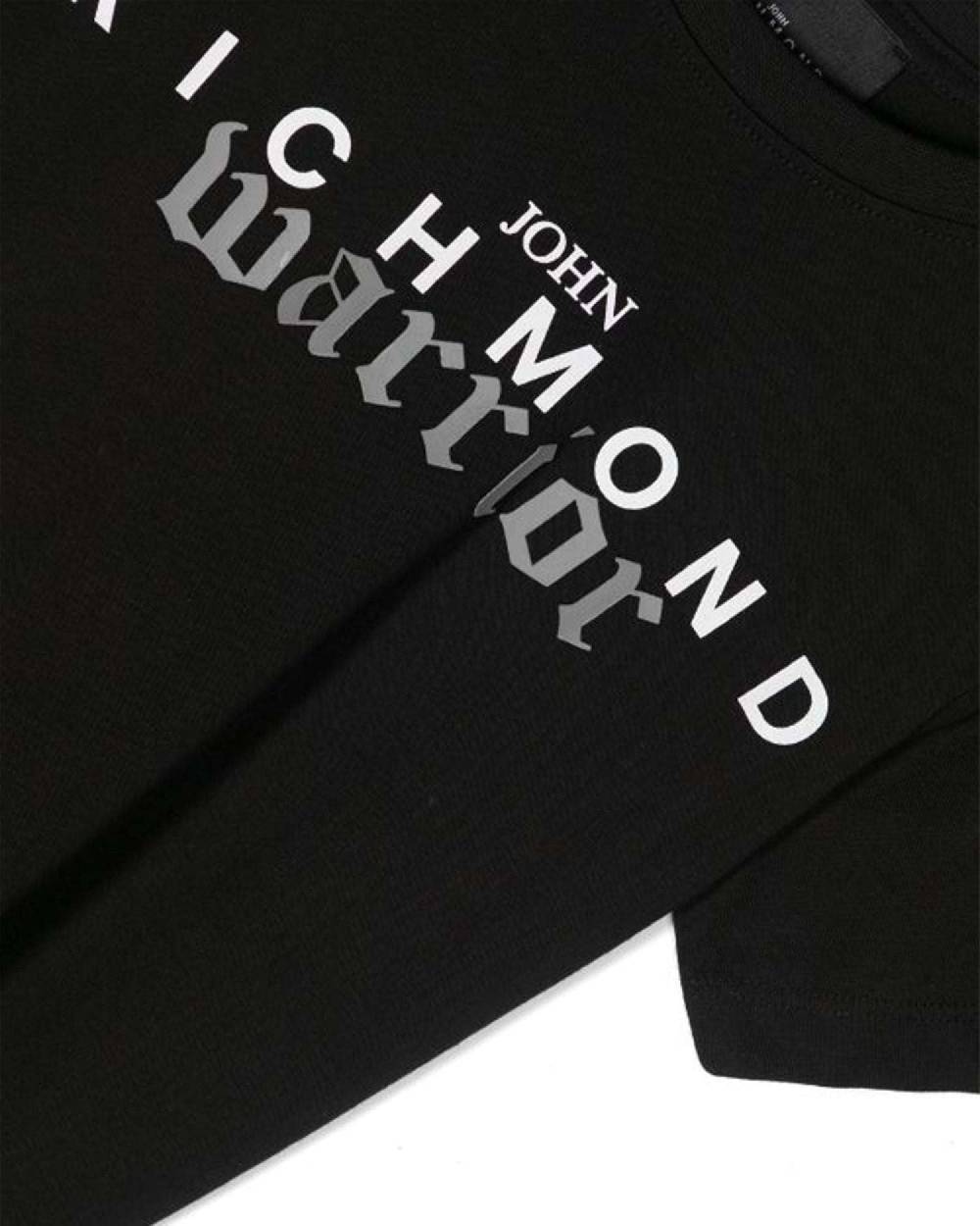 John Richmond kids T-shirt con logo sul davanti Offerta