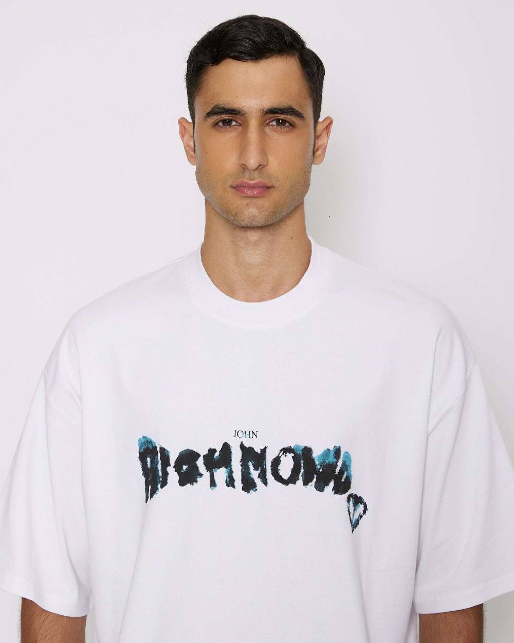 John Richmond T-shirt over con logo sul davanti Shopping Online