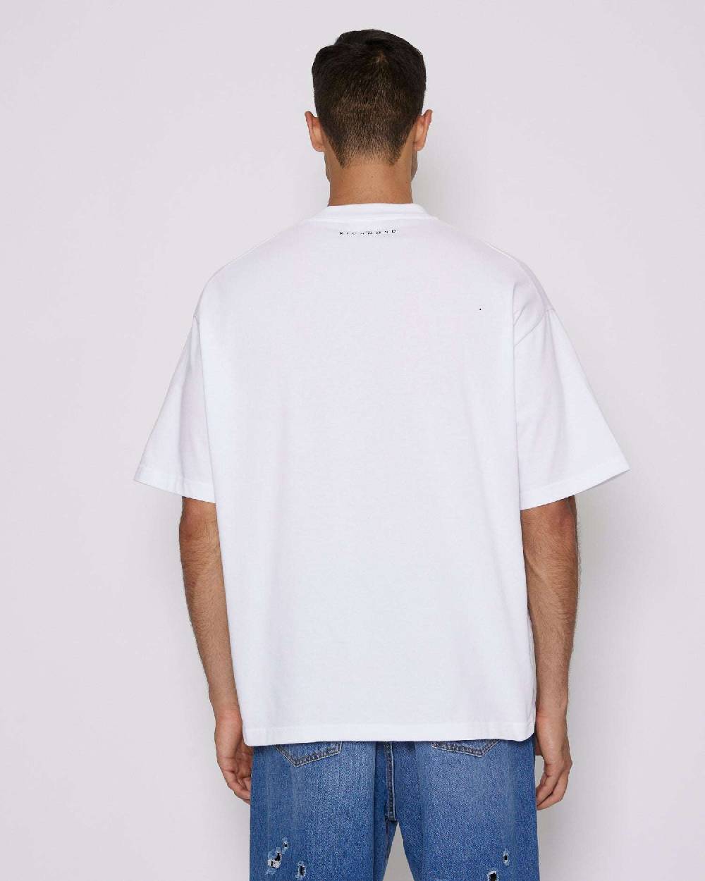 John Richmond T-shirt over con logo sul davanti Affare Del Giorno
