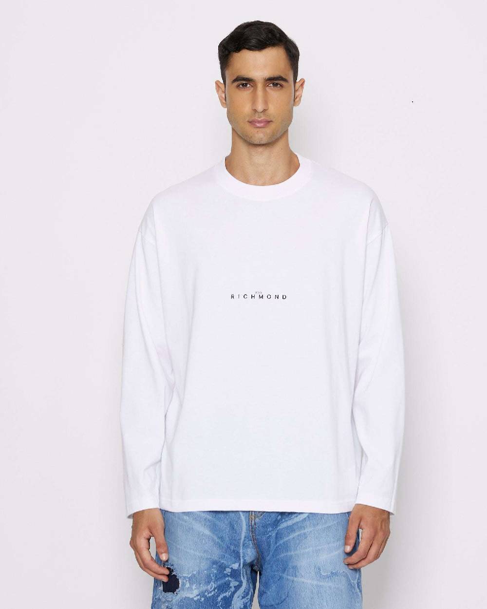 John Richmond T-shirt over con logo sul davanti Sottocosto