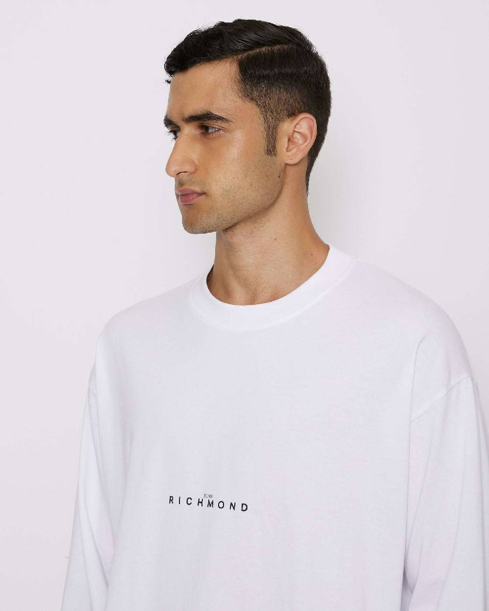 John Richmond T-shirt over con logo sul davanti Sottocosto