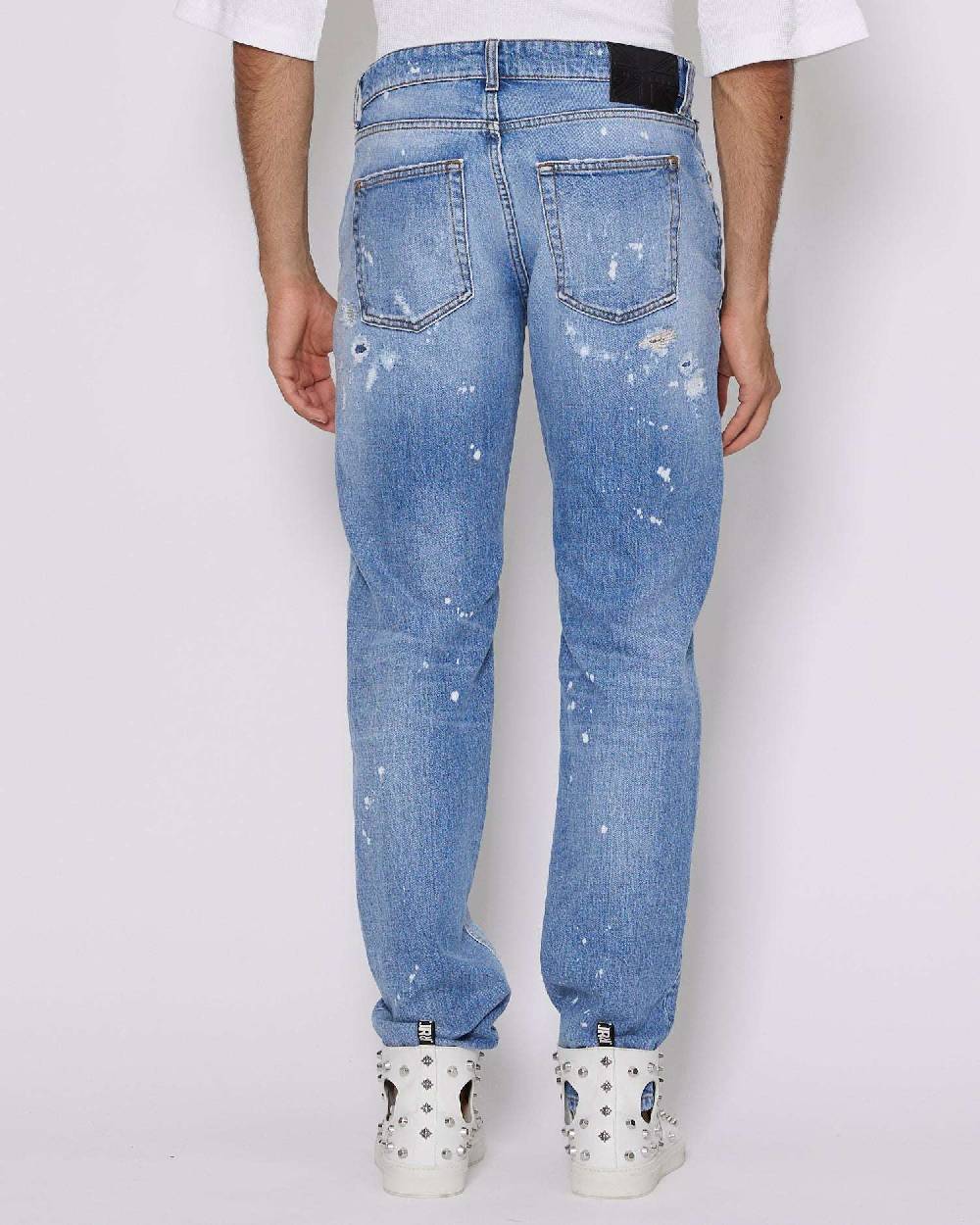 John Richmond Jeans slim con strappi sul davanti Economico