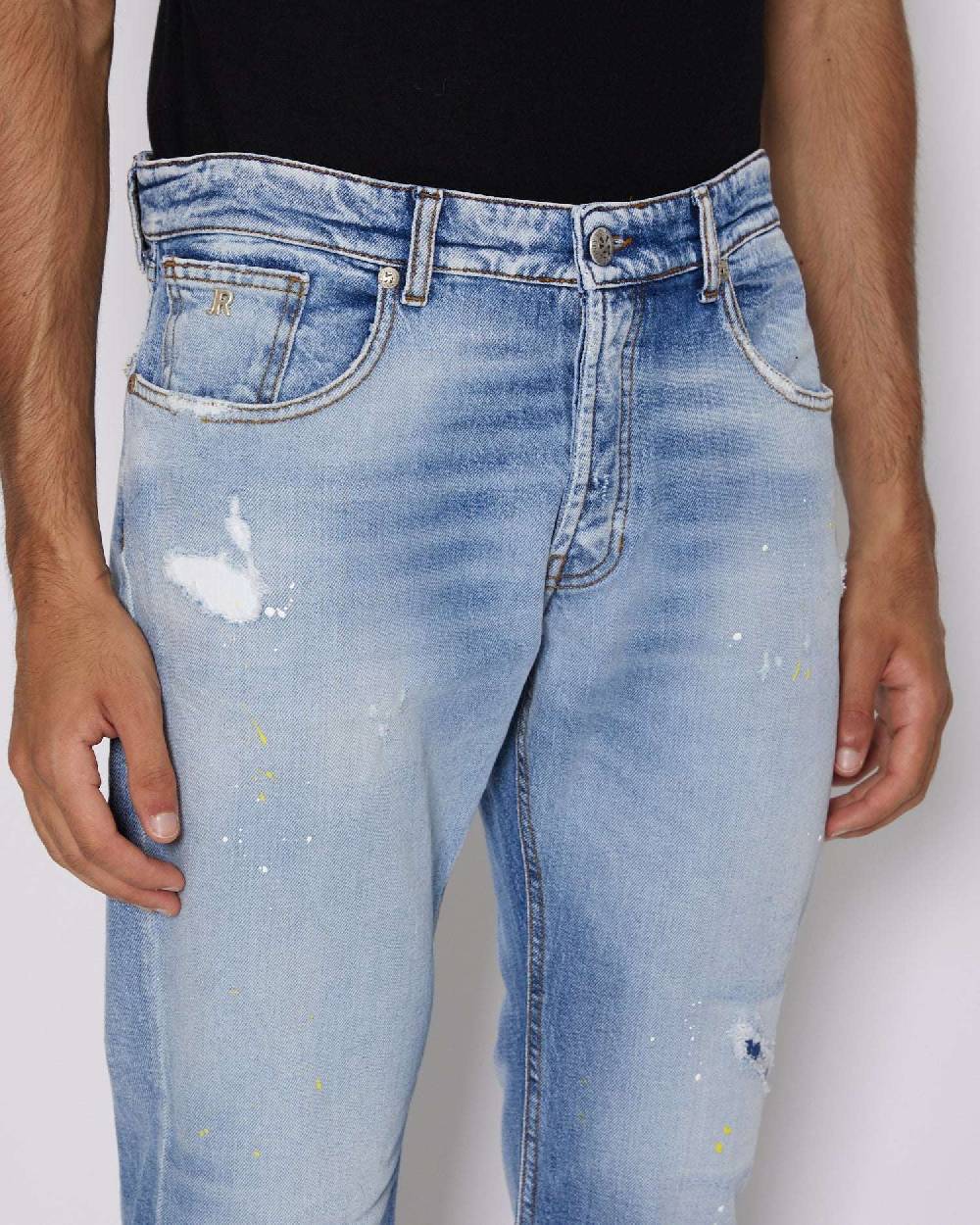 John Richmond Jeans slim con lacerazioni Online