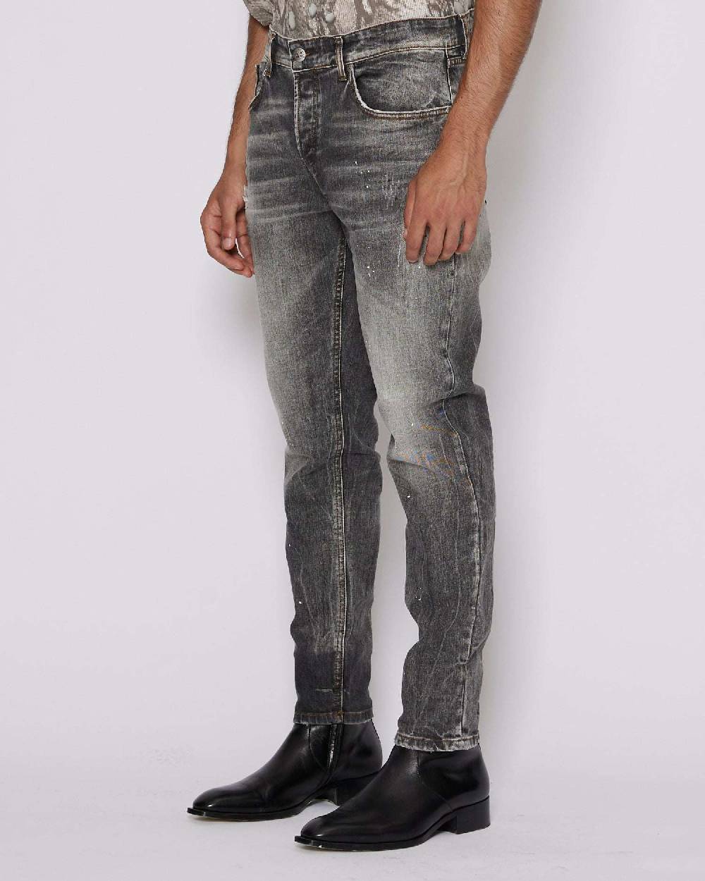 John Richmond Jeans slim con lavaggio a contrasto In Vendita