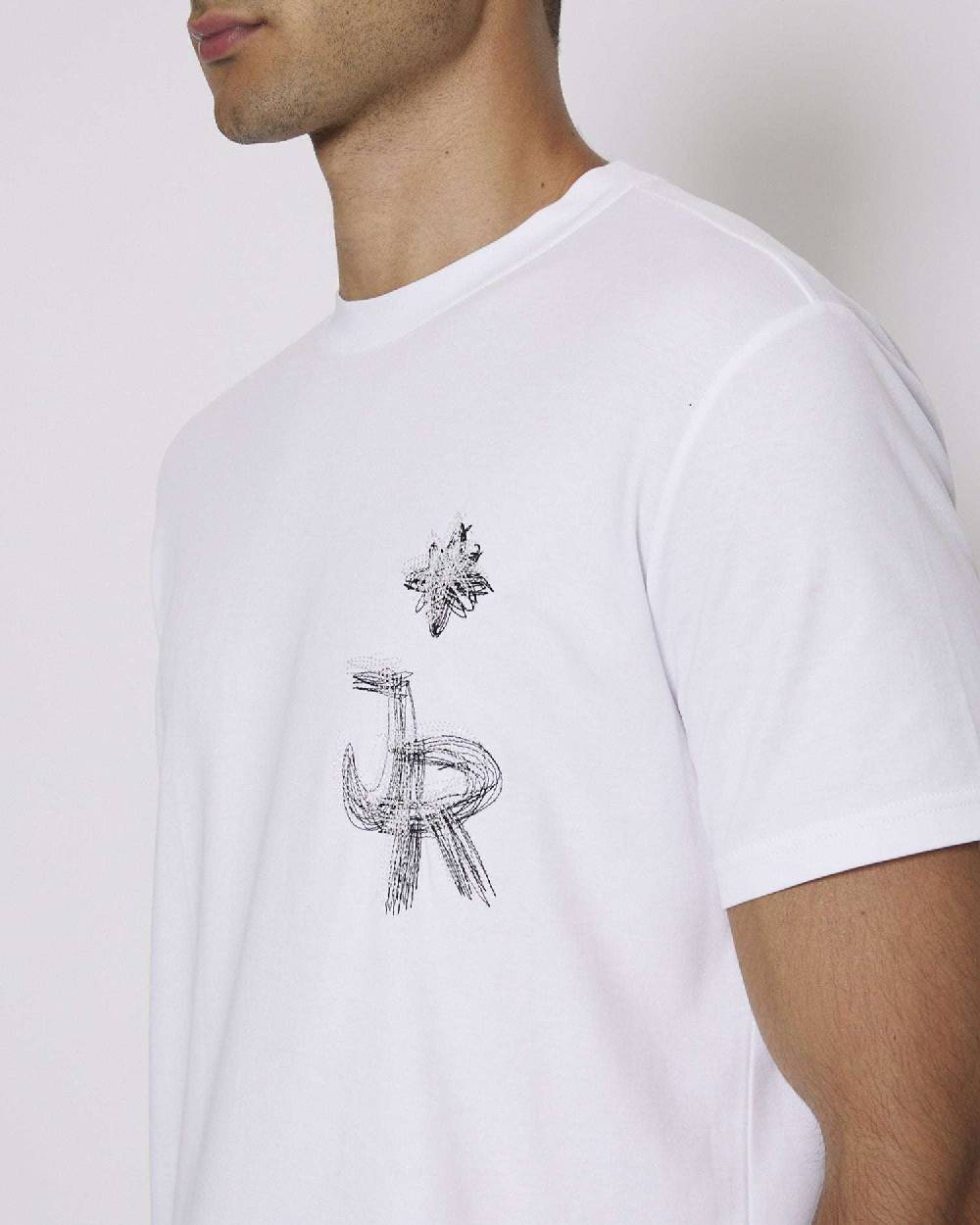 John Richmond T-shirt con logo JR sul davanti Saldi