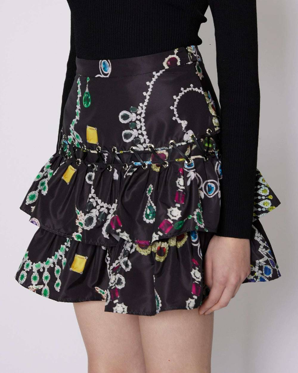 John Richmond Gonna con pattern Saldi Di Fabbrica