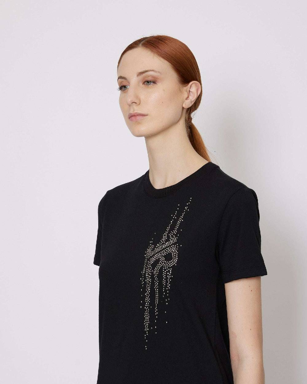 John Richmond T-shirt regolare con logo applicato sul davanti Negozio