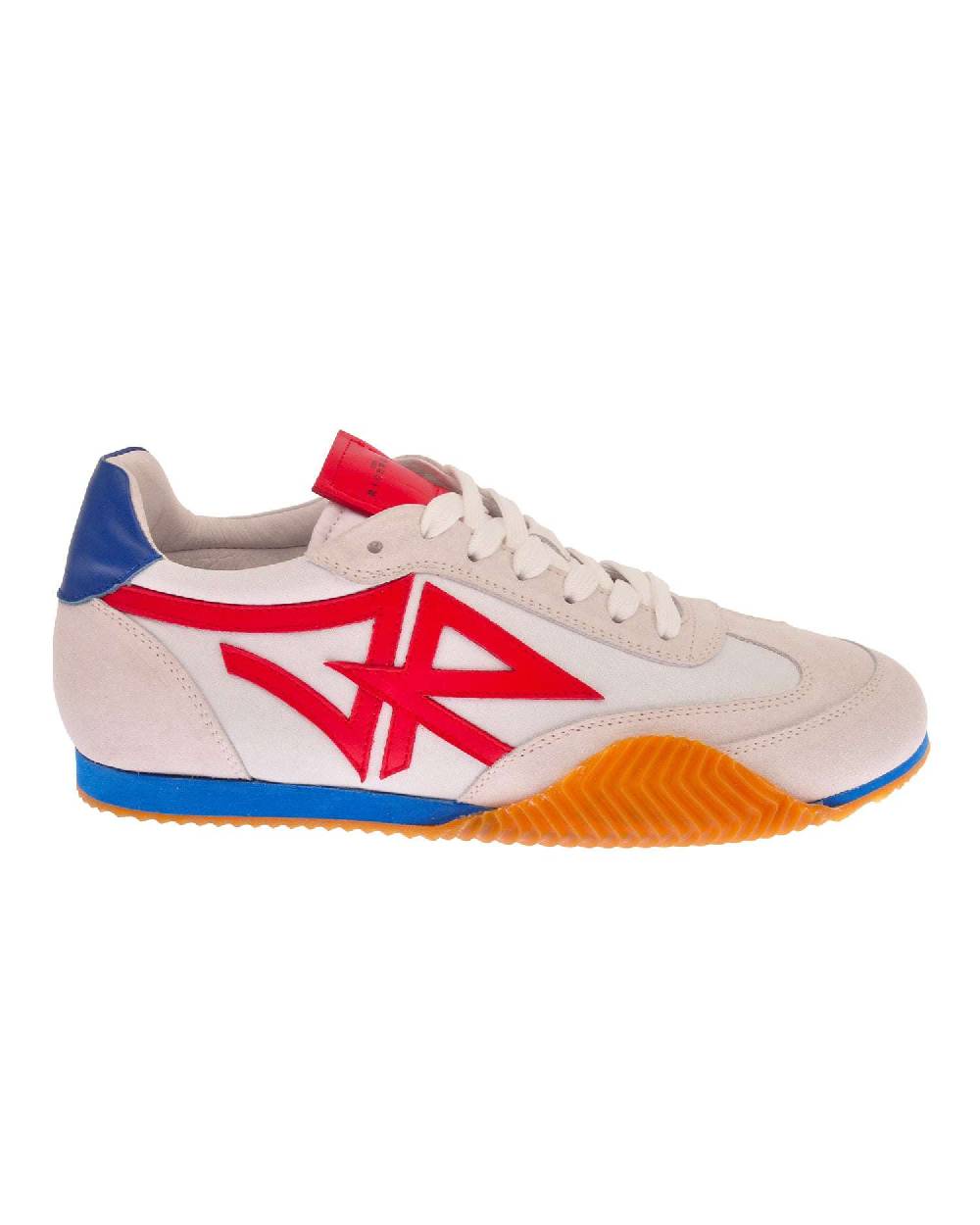 John Richmond Sneakers tricolor con logo JR laterale Italy