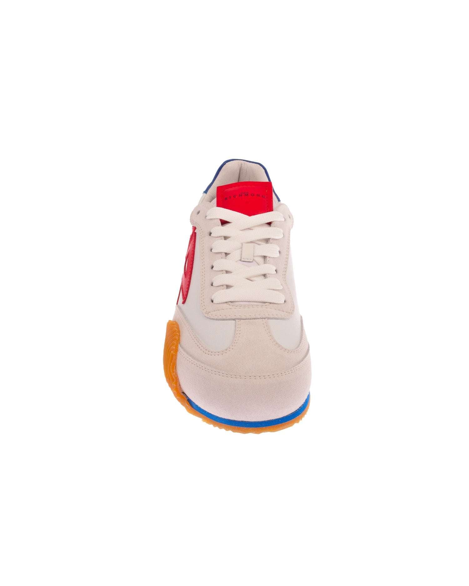 John Richmond Sneakers tricolor con logo JR laterale Italy