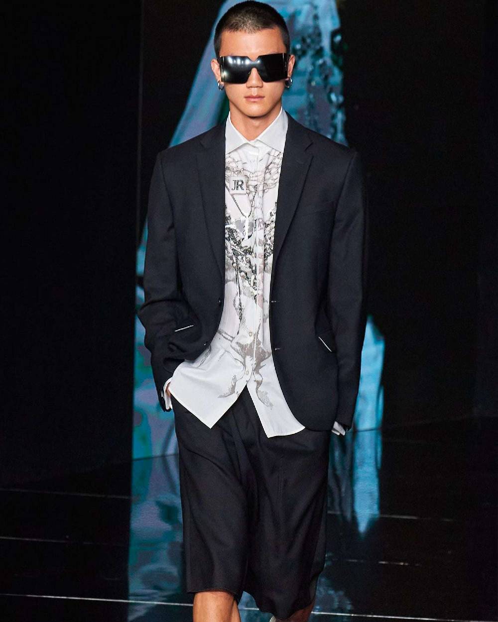 John Richmond Camicia con stampa sul davanti Prezzo Ridotto