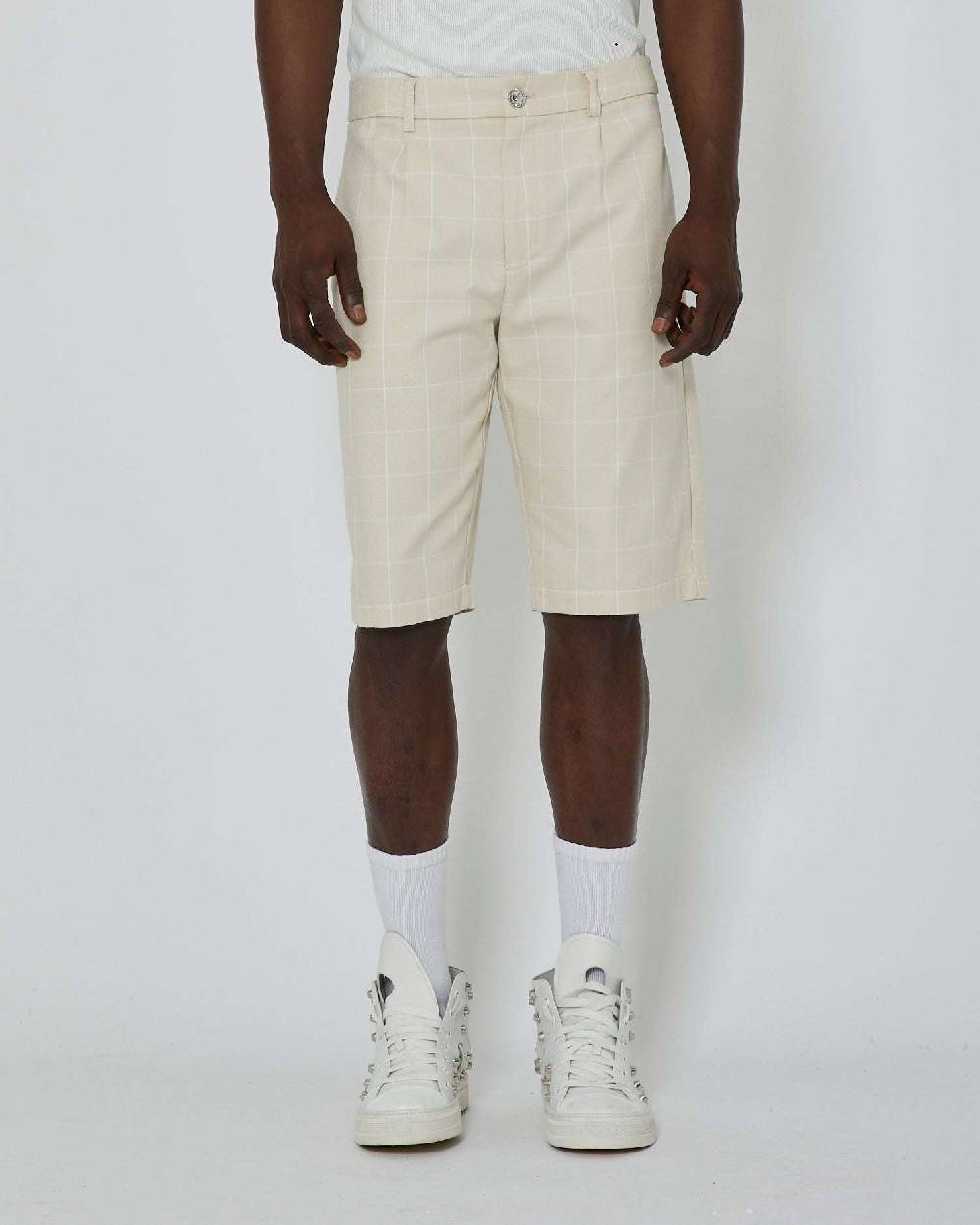 John Richmond Bermuda con pattern check Economico