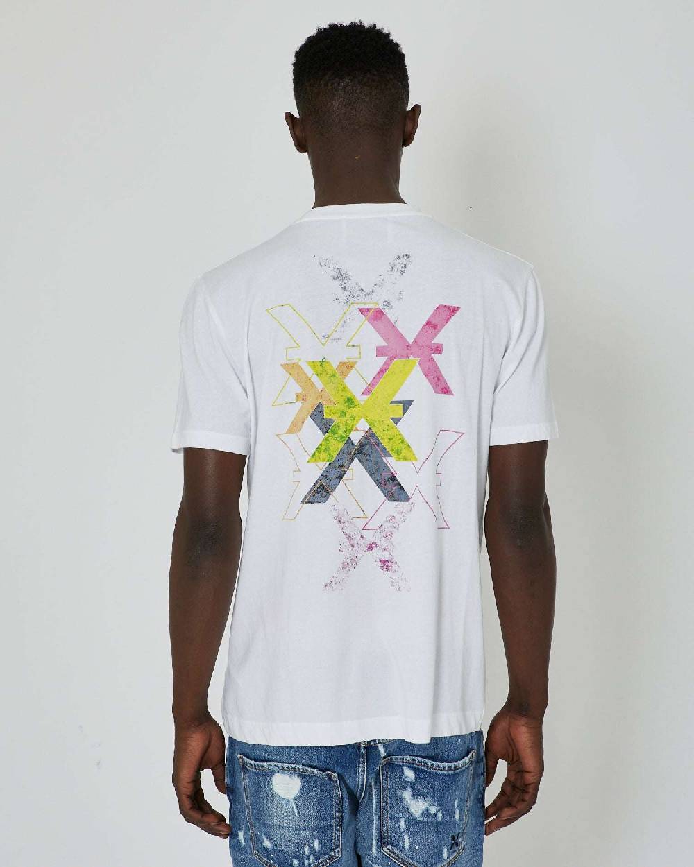 John Richmond T-shirt con stampa applicata sul retro In Vendita