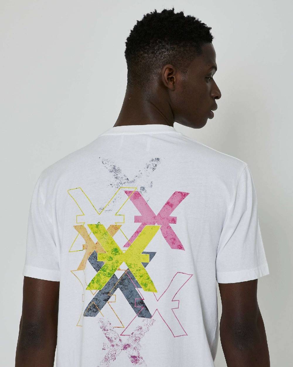 John Richmond T-shirt con stampa applicata sul retro In Vendita