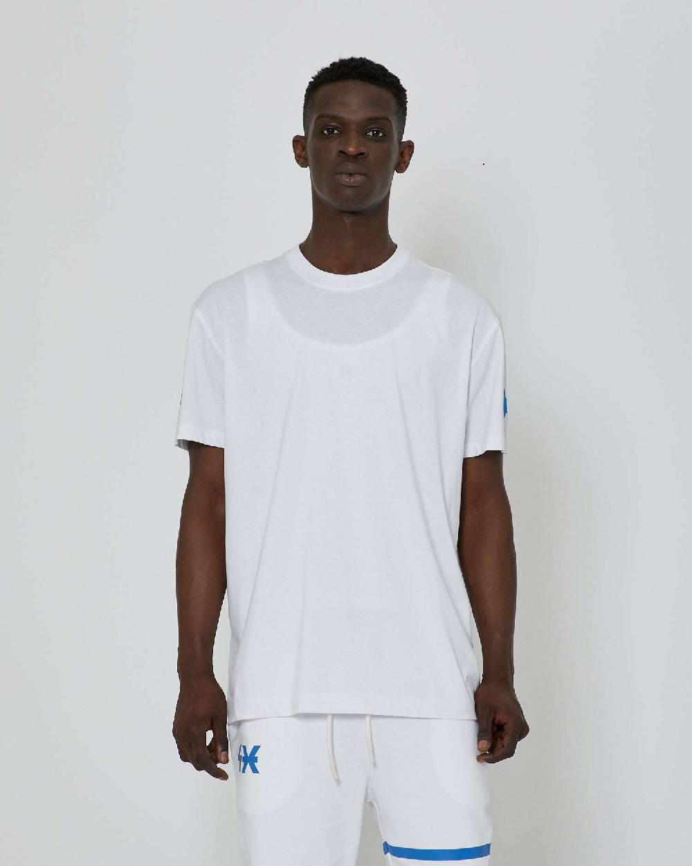 John Richmond T-shirt basic con logo applicato sulla manica Saldi