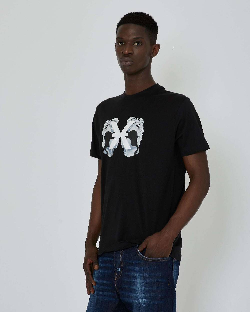 John Richmond T-shirt con grafica stampata sul davanti Hotsell