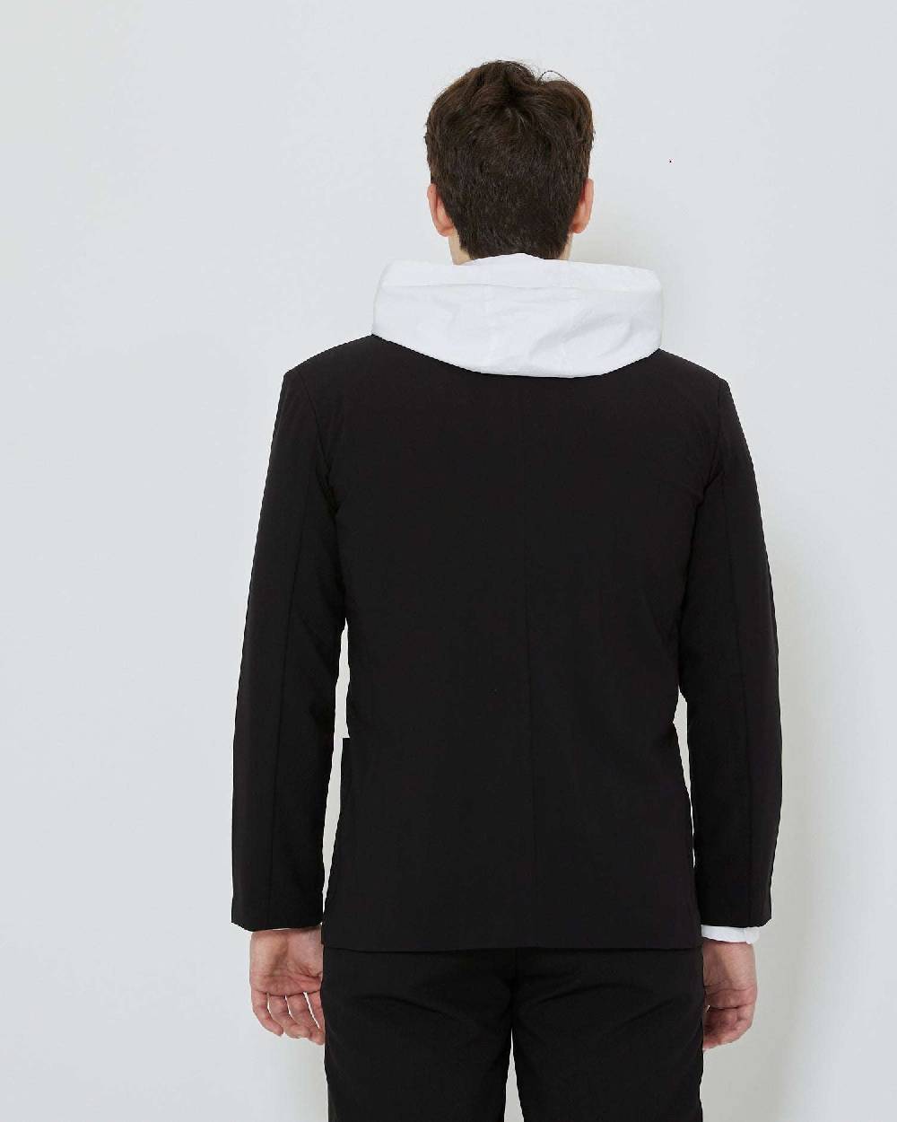 John Richmond Blazer doppiopetto con etichetta metallica logata Vendita Calda