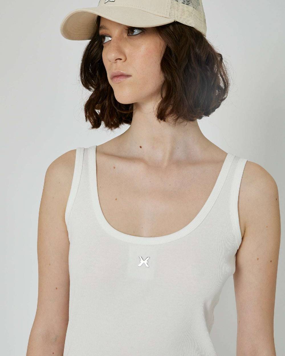 John Richmond Abito corto smanicato con logo In Linea