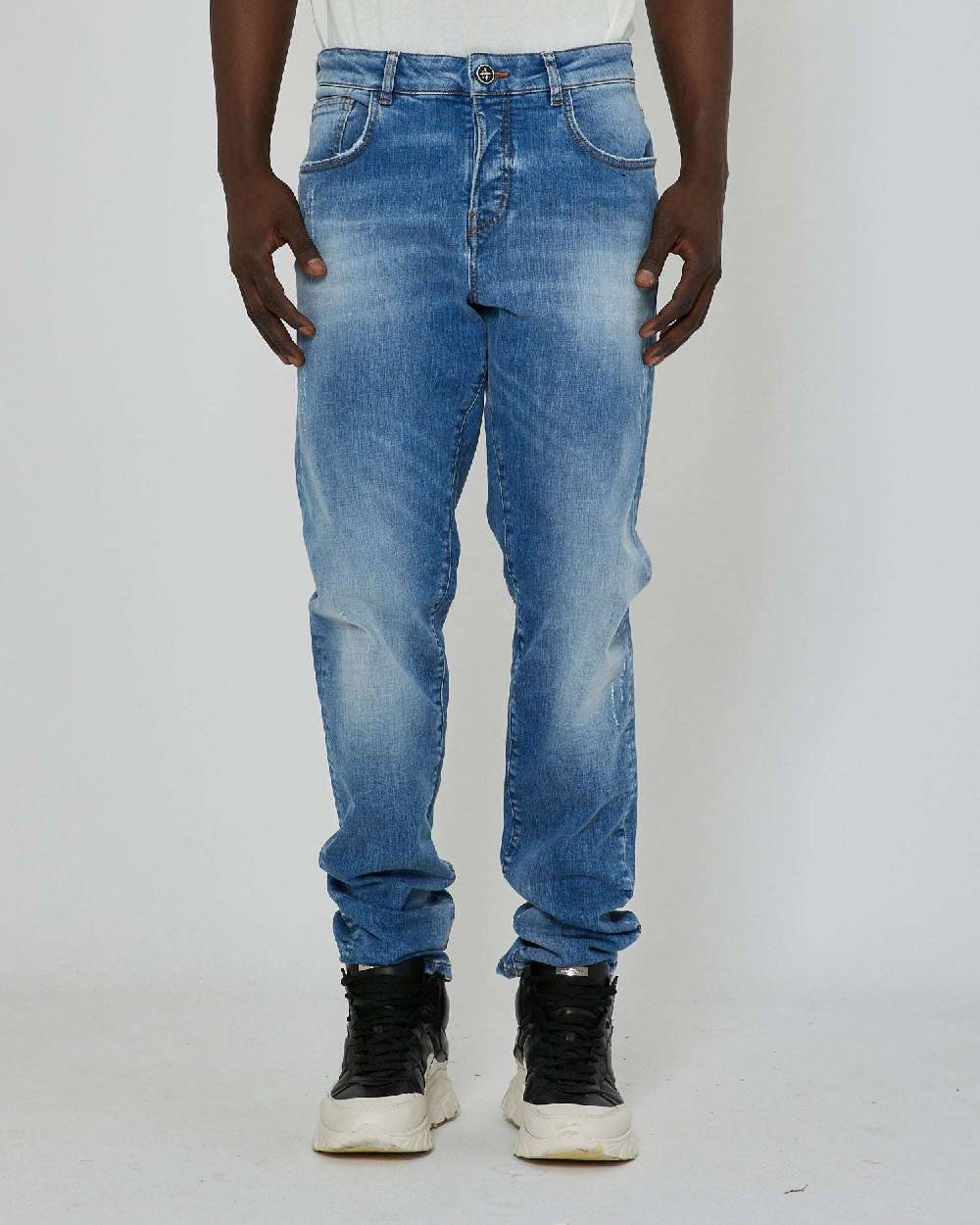 John Richmond Jeans slim con lavaggio bleaching Qualità