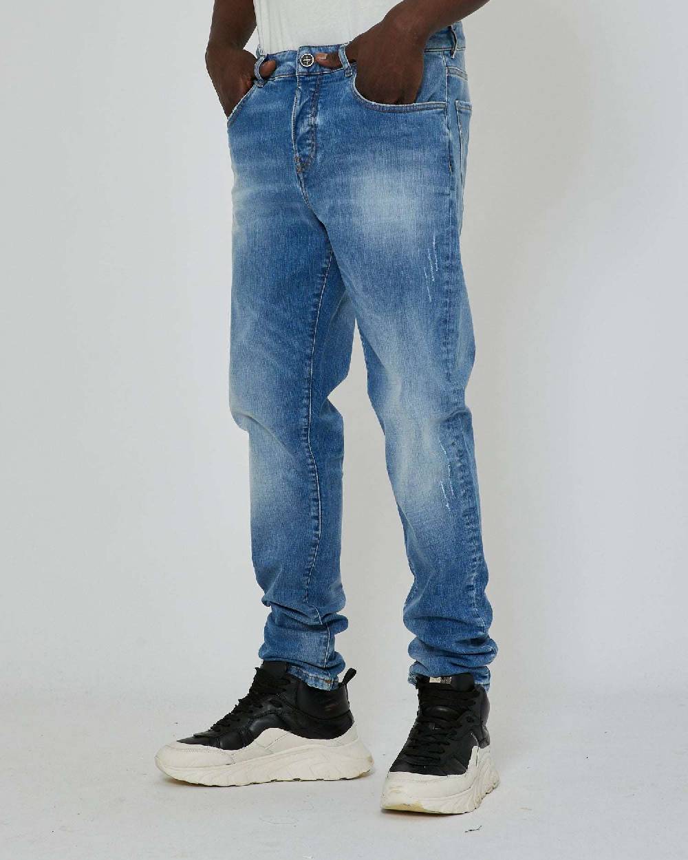 John Richmond Jeans slim con lavaggio bleaching Qualità