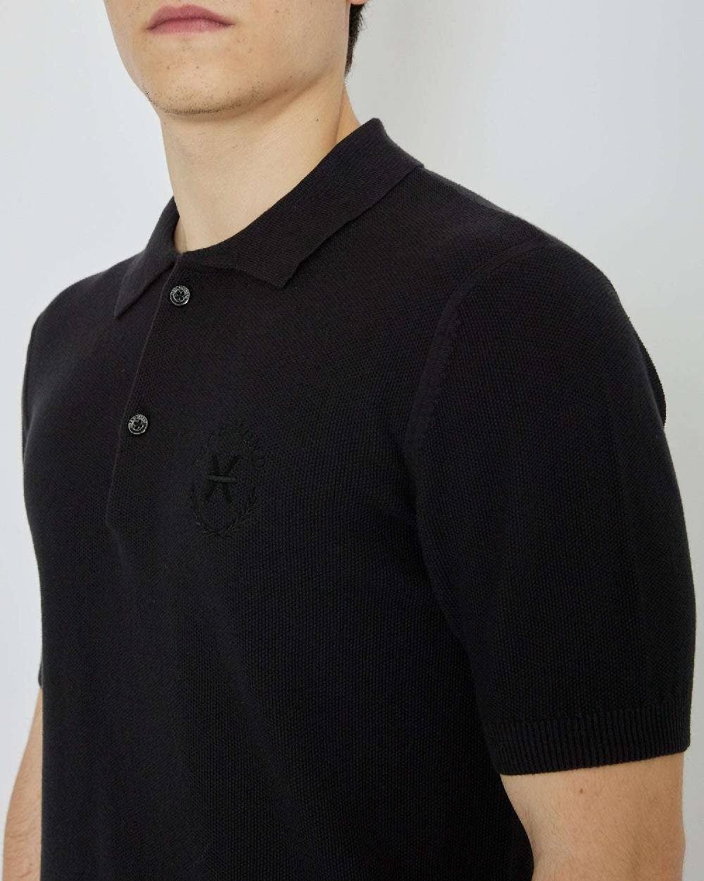 John Richmond Maglia a polo con logo ricamato sul davanti Consegna Veloce