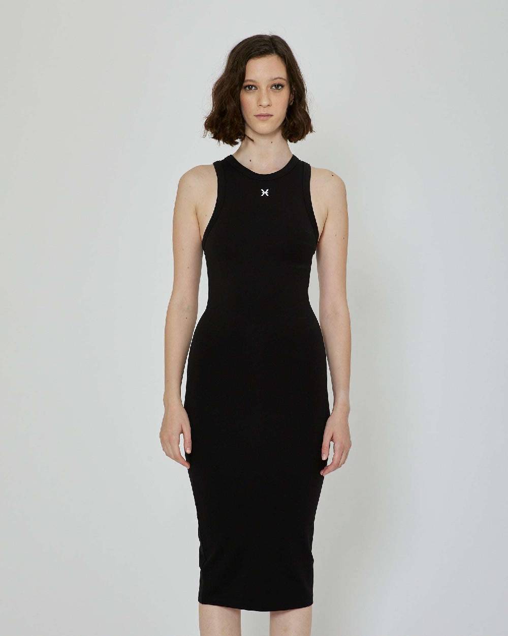 John Richmond Abito midi con logo frontale Fino Al -60%